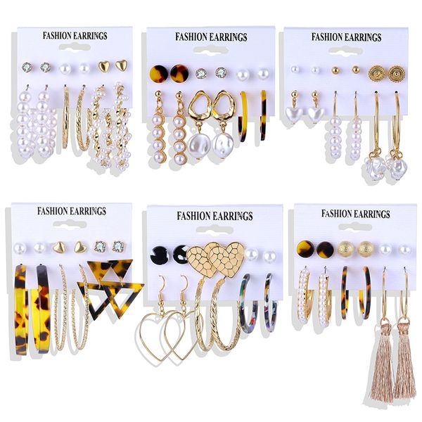 fashion acrylic shell earrings set for women bohemian leopard tassel long stud earrings 2019 brincos geometric diy jewelry, Silver
fashion acrylic shell earrings set for women bohemian leopard tassel long stud earrings 2019 brincos geometric diy jewelry, Silver