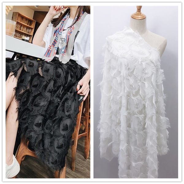 150cm wide black white jacquard cut flower seide chiffon stoff eyelash fabric peacock feather fringe clothing fashion decor
150cm wide black white jacquard cut flower seide chiffon stoff eyelash fabric peacock feather fringe clothing fashion decor