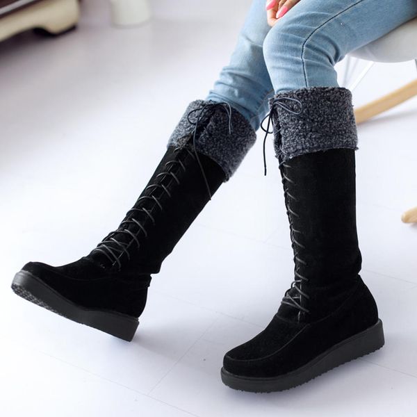 sarairis 2020 large size 43 warm plush russia for cold winter snow boots female shoes women shoelace knee high boots woman shoes, Black
sarairis 2020 large size 43 warm plush russia for cold winter snow boots female shoes women shoelace knee high boots woman shoes, Black