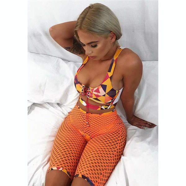 women swimming suit patchwork print bandage bikini set fishnet shorts bathing suit push-up swimwear hollow beach wear set
women swimming suit patchwork print bandage bikini set fishnet shorts bathing suit push-up swimwear hollow beach wear set