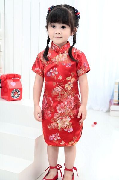 2019 cute girls' summer dresses kid chinese chi-pao cheongsam new year gift party children's clothes robe baby qipao, Red
2019 cute girls' summer dresses kid chinese chi-pao cheongsam new year gift party children's clothes robe baby qipao, Red