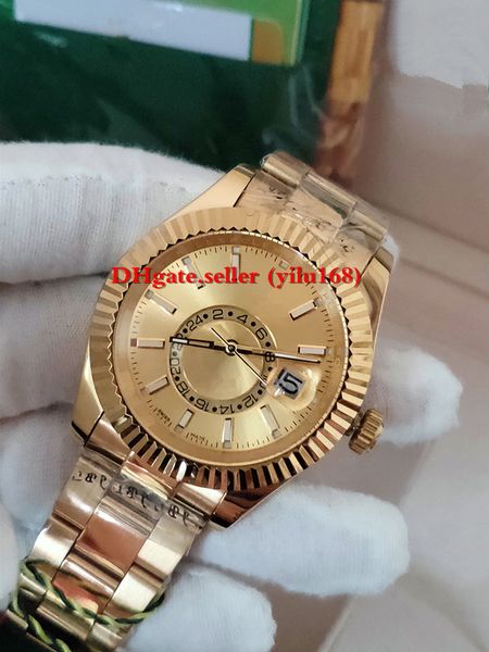 3 color men's folding watch 326938 sky-dwe 42mm 18k gold automatic sky watch date dual time zone dweller annual calendar, Slivery;brown
3 color men's folding watch 326938 sky-dwe 42mm 18k gold automatic sky watch date dual time zone dweller annual calendar, Slivery;brown