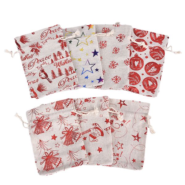 10x14 13x18cm color printing elk burlap bag christmas gift jewelry bag wedding party decoration drawer sachet, Pink;blue 
10x14 13x18cm color printing elk burlap bag christmas gift jewelry bag wedding party decoration drawer sachet, Pink;blue