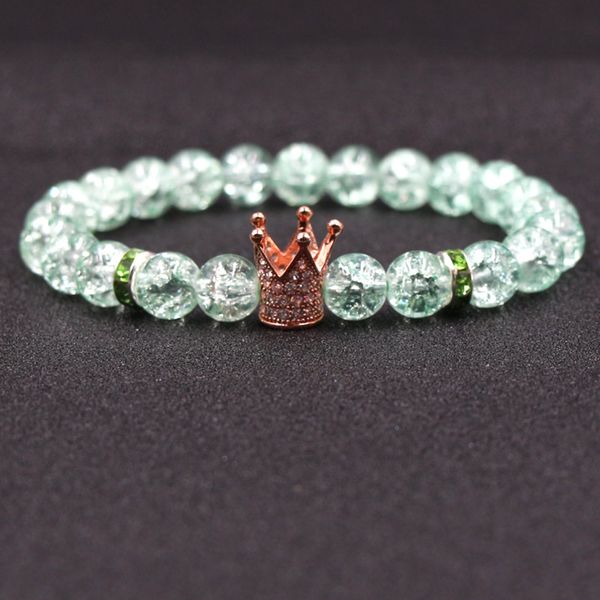 2019 simple green crystal explosive flower bracelet round beads elastic bangles micro inset crown fashion jewelry gift for women, Black
2019 simple green crystal explosive flower bracelet round beads elastic bangles micro inset crown fashion jewelry gift for women, Black