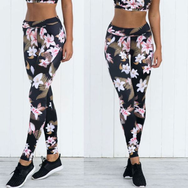 yoga pants for women with flowers printed high waist fitness casual long trousers fashion new black floral slim running tights, Black;blue
yoga pants for women with flowers printed high waist fitness casual long trousers fashion new black floral slim running tights, Black;blue