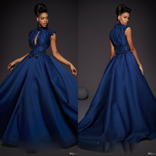 navy blue evening gowns jewel neck sleeveless a line satin prom dresses 2019 with appliqued occasion party gowns, Black;red
navy blue evening gowns jewel neck sleeveless a line satin prom dresses 2019 with appliqued occasion party gowns, Black;red