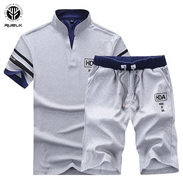 ruelk 2020 fashion new arrival mens short sets summer casual polyester printing t-shirt+shorts 2 piece sets mans sportswear, Gray
ruelk 2020 fashion new arrival mens short sets summer casual polyester printing t-shirt+shorts 2 piece sets mans sportswear, Gray