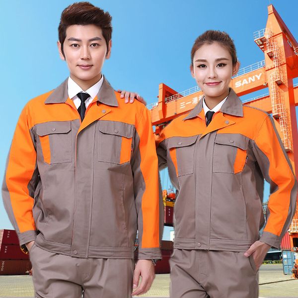 spring and autumn pure cotton auto repair labor suit work suit men electric welding work clothes heat resistant flame retardant, White;black
spring and autumn pure cotton auto repair labor suit work suit men electric welding work clothes heat resistant flame retardant, White;black