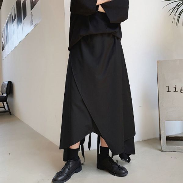 homens do projeto irregular fitas bandage gothic punk harem pants culottes boate dj hip hop calças soltas corredores japonês har, Black
homens do projeto irregular fitas bandage gothic punk harem pants culottes boate dj hip hop calças soltas corredores japonês har, Black