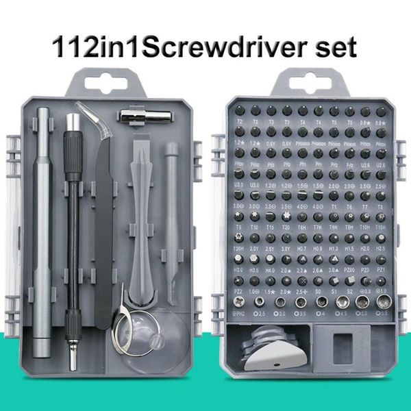 112 in 1 screwdriver set ergonomic and non-slip handle strong hardness durable extra extension bar 1 set
112 in 1 screwdriver set ergonomic and non-slip handle strong hardness durable extra extension bar 1 set