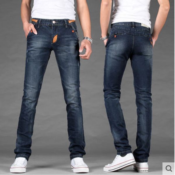 the blue jeans male pure color elastic straight foot of cultivate one's morality cowboy pants
the blue jeans male pure color elastic straight foot of cultivate one's morality cowboy pants