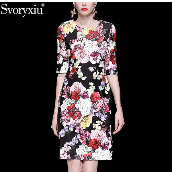 svoryxiu luxury runway summer dress women's fashion half sleeve crystal diamond vintage rose flower print party modern dresses, Black;gray
svoryxiu luxury runway summer dress women's fashion half sleeve crystal diamond vintage rose flower print party modern dresses, Black;gray