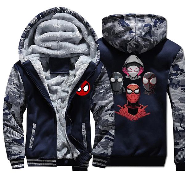 spider man into the spider verse men camo winter jacket fleece thick warm mens jackets peter parker hoodie sweatshirt sportswear, Black
spider man into the spider verse men camo winter jacket fleece thick warm mens jackets peter parker hoodie sweatshirt sportswear, Black