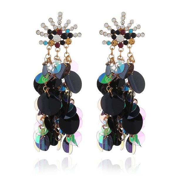 new earrings: european and american exaggerated earrings, earrings, spikes, sequins, fringed earrings, Golden
new earrings: european and american exaggerated earrings, earrings, spikes, sequins, fringed earrings, Golden