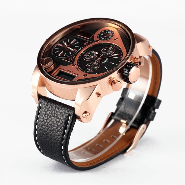 fashion olum 5.6cm mens big face watches 3 time zone analog digital casual watch male clock relogio masculino marca, Slivery;brown
fashion olum 5.6cm mens big face watches 3 time zone analog digital casual watch male clock relogio masculino marca, Slivery;brown