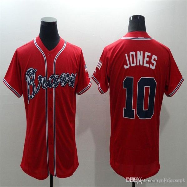 2019 new fabric flexbase version 10 chipper jones retro color red white green gray jersey 01, Black;blue
2019 new fabric flexbase version 10 chipper jones retro color red white green gray jersey 01, Black;blue