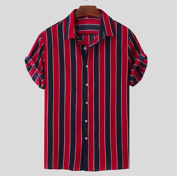 men short sleeve shirt striped printed hawaiian shirts holiday loose buttons man high street shirts beach camisa masculina, White;black
men short sleeve shirt striped printed hawaiian shirts holiday loose buttons man high street shirts beach camisa masculina, White;black