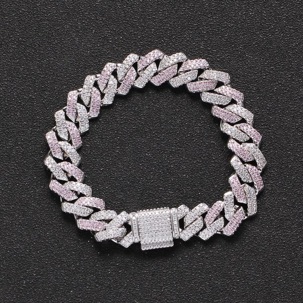 high end quality 13mm 7/8inch silver color iced out cz cuban links bracelet mens punk hip hop jewelry gifts, Black
high end quality 13mm 7/8inch silver color iced out cz cuban links bracelet mens punk hip hop jewelry gifts, Black