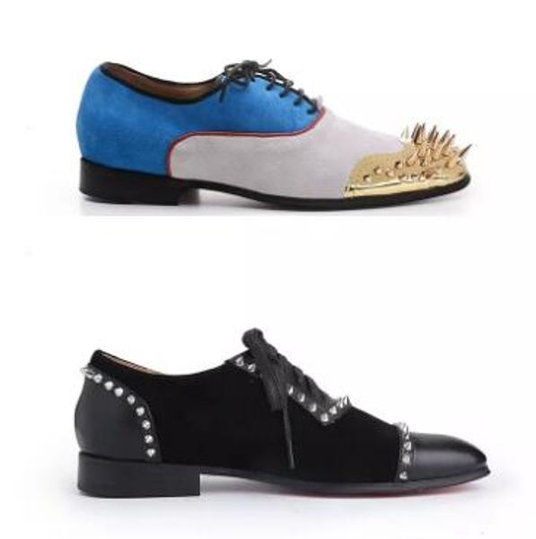 designer mens daviol spooky flats metallic spikes oxfords shoes red bottom leather loafers male dress wedding shoes size 38-46, Black
designer mens daviol spooky flats metallic spikes oxfords shoes red bottom leather loafers male dress wedding shoes size 38-46, Black