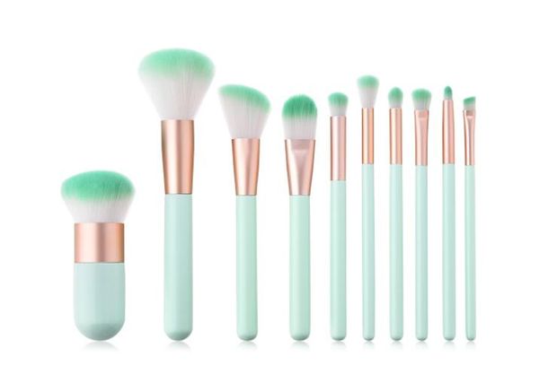 beauty tools 10pcs makeup brushes set eyeshadow concealer mint green wooden handle brush
beauty tools 10pcs makeup brushes set eyeshadow concealer mint green wooden handle brush