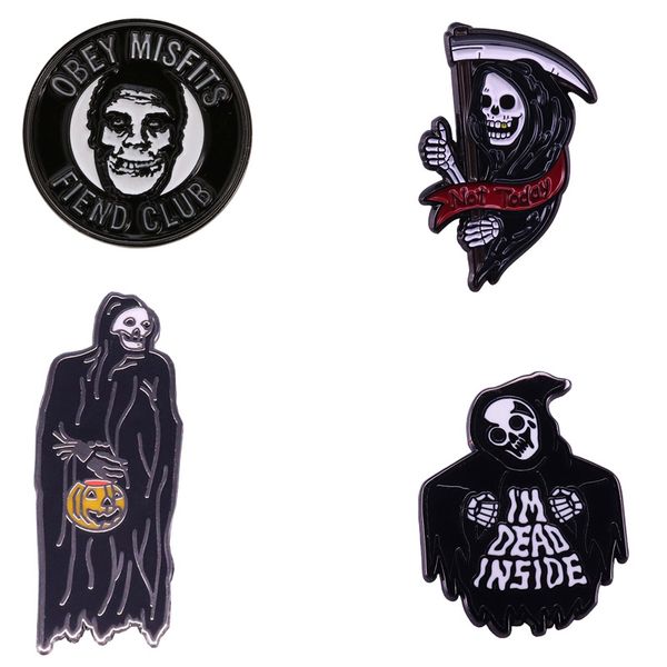 evil demon lapel pin cool grim reaper fiend badge halloween horror present, Gray
evil demon lapel pin cool grim reaper fiend badge halloween horror present, Gray