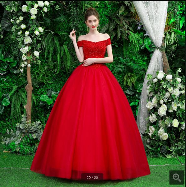 robe de mariage 2019 real picture red ball gown wedding dress heavily beading sequined sparkly princess puffy v neck wedding gowns sale, White 
robe de mariage 2019 real picture red ball gown wedding dress heavily beading sequined sparkly princess puffy v neck wedding gowns sale, White