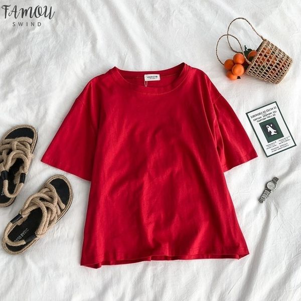 obrix light cotton female sporty casual style regular t shirt o neck loose short sleeve solid pattern streetwear tee for v neck, White
obrix light cotton female sporty casual style regular t shirt o neck loose short sleeve solid pattern streetwear tee for v neck, White