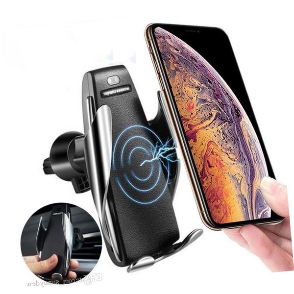 2020 s5 wireless car charger automatic clamping for iphone /samsung/android air vent phone holder 360 degree rotation 10w fast charging
2020 s5 wireless car charger automatic clamping for iphone /samsung/android air vent phone holder 360 degree rotation 10w fast charging