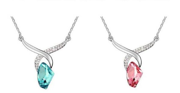 fashion-shaped austrian crystal pendant necklace luxury clavicle chain women jewelry roman flower asymmetric for lady christmas gift, Silver
fashion-shaped austrian crystal pendant necklace luxury clavicle chain women jewelry roman flower asymmetric for lady christmas gift, Silver