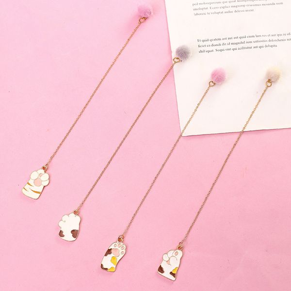 cat claw hanger bookmark stationery school office supply escolar papelaria
