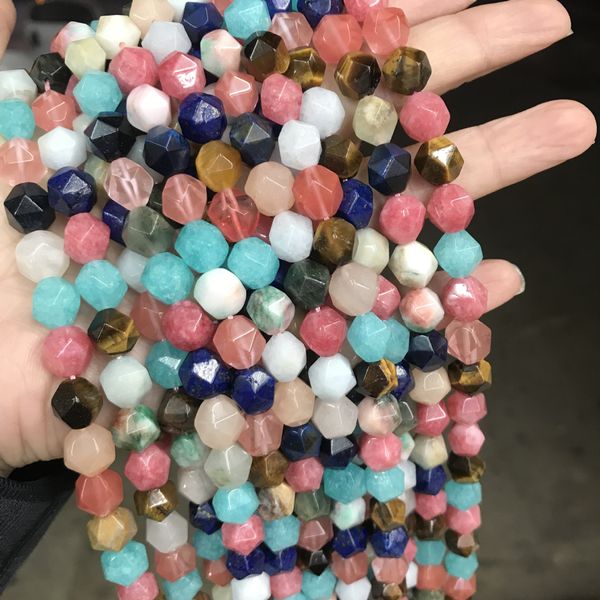 cut angle genuine mix natural stone beads for jewelry making 6 8 10mm round loose faceted stone beads diy bracelet strand 15, Black
cut angle genuine mix natural stone beads for jewelry making 6 8 10mm round loose faceted stone beads diy bracelet strand 15, Black