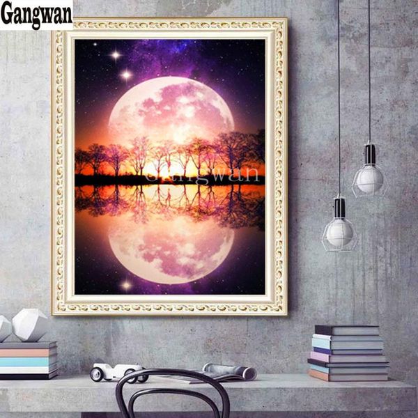 paintings full square round drill diamond painting moon night tree reflection view embroidery cross stitch resin office wall decor
paintings full square round drill diamond painting moon night tree reflection view embroidery cross stitch resin office wall decor