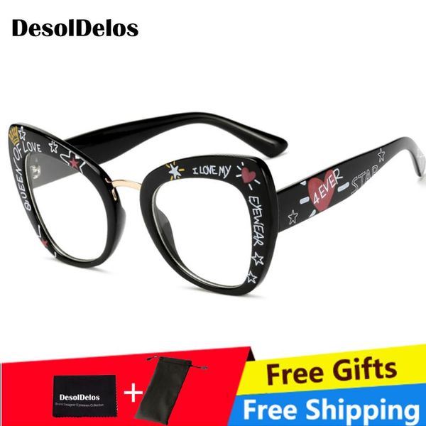black printed letters fashion eyewear cat eye big eye glasses cat frames for women female oculos
black printed letters fashion eyewear cat eye big eye glasses cat frames for women female oculos
