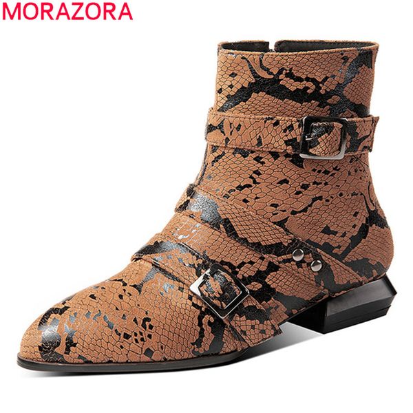 morazora 2020 new arrival autumn winter women boots low heel pointed toe buckle shoes woman ankle boots big size 33-50, Black
morazora 2020 new arrival autumn winter women boots low heel pointed toe buckle shoes woman ankle boots big size 33-50, Black