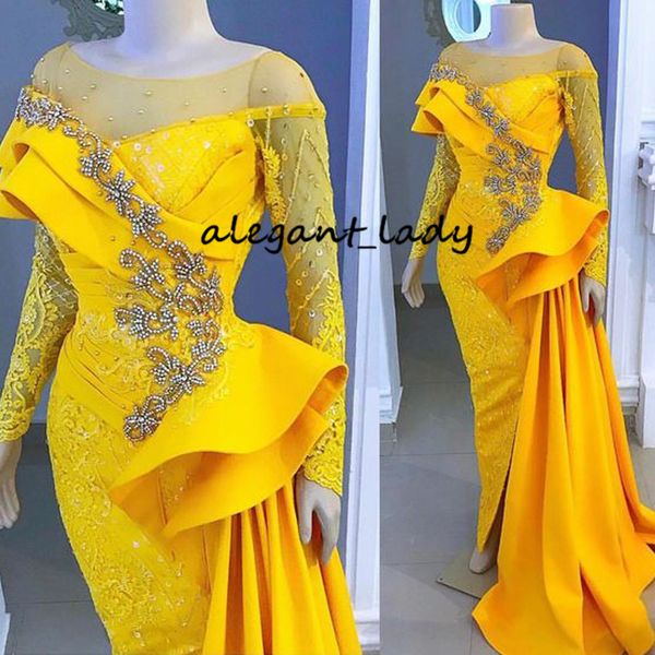 yellow long sleeve evening pageant dresses lace crystal ruffles detachable train mermaid arabic occasion prom pageant gown, Black;red
yellow long sleeve evening pageant dresses lace crystal ruffles detachable train mermaid arabic occasion prom pageant gown, Black;red