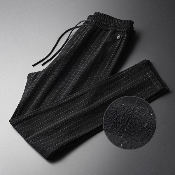 minglu spring vertical stripe man pants plus size 4xl youth fashion men's trousers hight quality slim casual pants men, Black
minglu spring vertical stripe man pants plus size 4xl youth fashion men's trousers hight quality slim casual pants men, Black