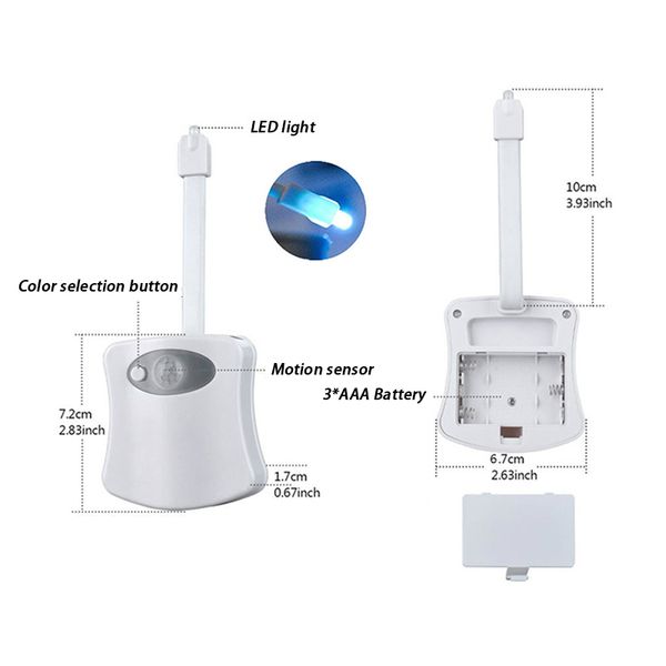 smart bathroom toilet night light led body motion activated on/off seat sensor lamp 8 color pir toilet night light lamp
smart bathroom toilet night light led body motion activated on/off seat sensor lamp 8 color pir toilet night light lamp
