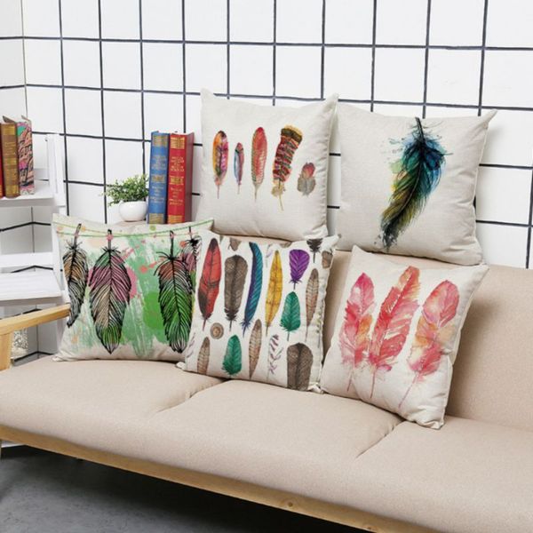 pillow case 45*45 feather flower painting linen throw pillowcases simple modern cushion office back cushion core-less
pillow case 45*45 feather flower painting linen throw pillowcases simple modern cushion office back cushion core-less
