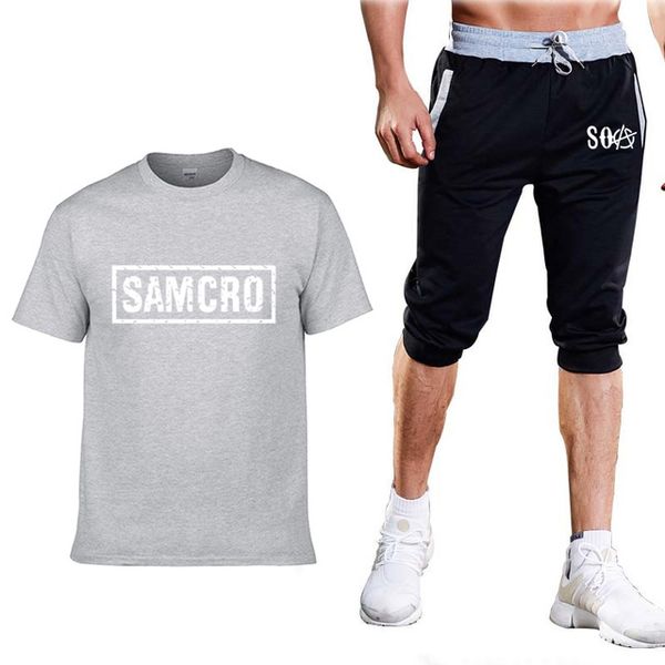 soa sons of anarchy the child samcro printed summer men's suit crew neck solid color short sleeve male t-shirt+pants suit 2pcs x
soa sons of anarchy the child samcro printed summer men's suit crew neck solid color short sleeve male t-shirt+pants suit 2pcs x