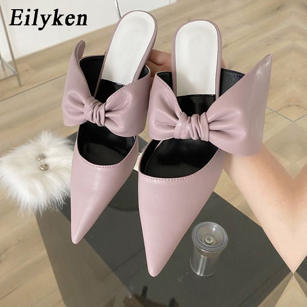 eilyken 2020 new pointed toe slippers elegant butterfly-knot fashion woman low heel loafers mules shoes pumps, Black
eilyken 2020 new pointed toe slippers elegant butterfly-knot fashion woman low heel loafers mules shoes pumps, Black