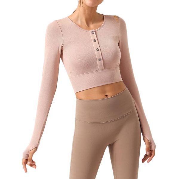 seamless crop workout flexible four-way knit yoga with thumb holes clothing single-breasted long sleeve sports, White;red
seamless crop workout flexible four-way knit yoga with thumb holes clothing single-breasted long sleeve sports, White;red