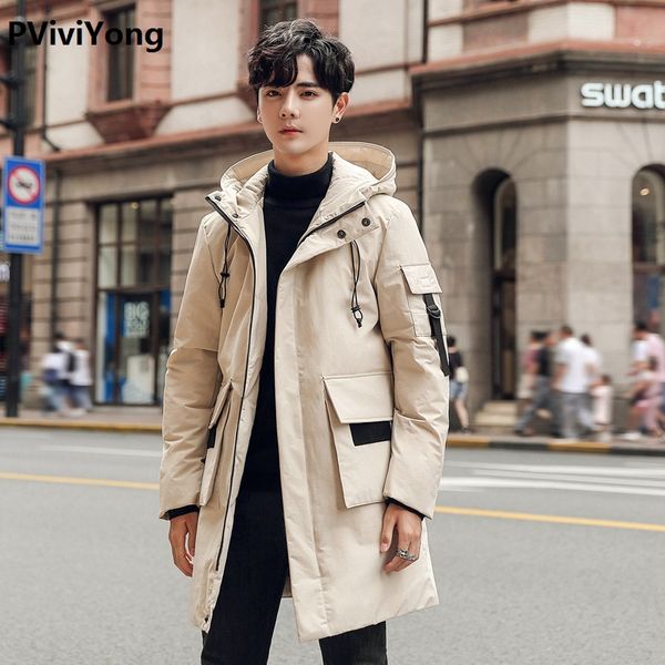 pviviyong 2019 winter white duck down hooded jackets men's down jackets, long slim parkas men 006, Black
pviviyong 2019 winter white duck down hooded jackets men's down jackets, long slim parkas men 006, Black