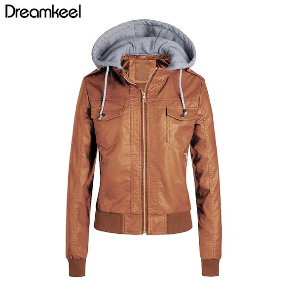 winter ladies plush hooded short faux leather pu jacket long sleeve plus size brown biker jacket women fashion female coat y, Black
winter ladies plush hooded short faux leather pu jacket long sleeve plus size brown biker jacket women fashion female coat y, Black