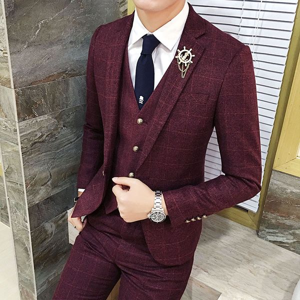 jackets+vest+pants) costumes hommes solid color wedding groom dress suit/male slim fit business 3 pieces set blazer, White;black
jackets+vest+pants) costumes hommes solid color wedding groom dress suit/male slim fit business 3 pieces set blazer, White;black