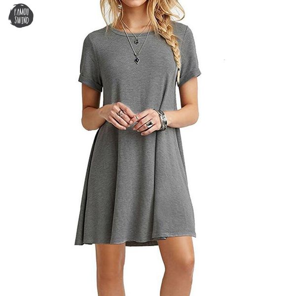 mini casual tent dresses summer round neck gray army black khaki plain basic short sleeve ladies women dress designer clothes, Black;gray
mini casual tent dresses summer round neck gray army black khaki plain basic short sleeve ladies women dress designer clothes, Black;gray