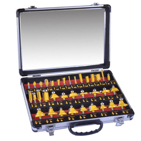 newly 35pcs carbide tip router bits set shank woodworking cutter bit kit trimming 1/4inch 1/8inch fif66
newly 35pcs carbide tip router bits set shank woodworking cutter bit kit trimming 1/4inch 1/8inch fif66