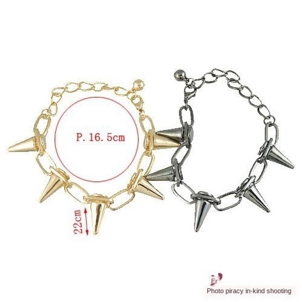 rivet bracelet personalized bracelet fashion accessories yiwu accessories punk style bracelet, Black 
rivet bracelet personalized bracelet fashion accessories yiwu accessories punk style bracelet, Black