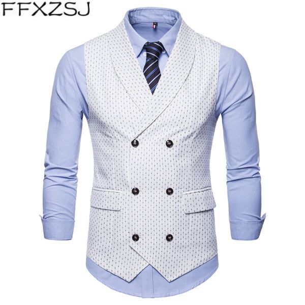 men's formal classic business waistcoat double breasted dress vests chaleco male sleeveless gilet slim dot printed waistcoat 4xl, Black;white
men's formal classic business waistcoat double breasted dress vests chaleco male sleeveless gilet slim dot printed waistcoat 4xl, Black;white