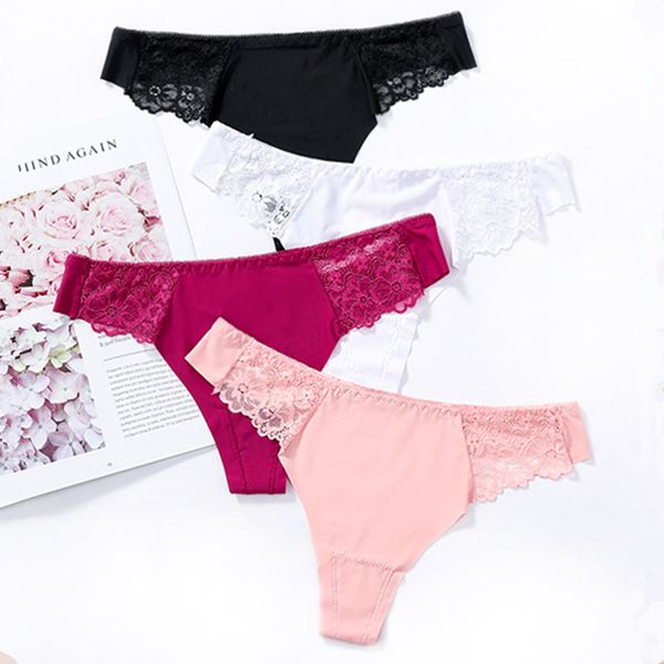 women panties g-string underwear female panties underpants solid black floral lace thongs seamless intimate lingerie, Black;white
women panties g-string underwear female panties underpants solid black floral lace thongs seamless intimate lingerie, Black;white