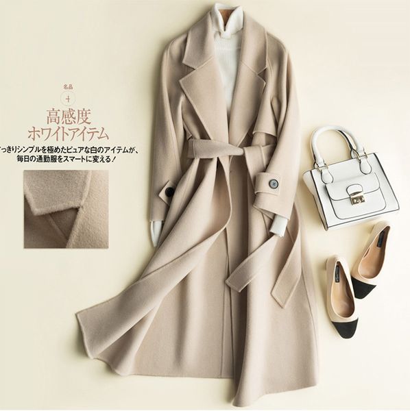 new arrival 2017 women wool coat 100% woolen coat double-sided woolen outerwear slim below knee length slim waist wool, Black
new arrival 2017 women wool coat 100% woolen coat double-sided woolen outerwear slim below knee length slim waist wool, Black